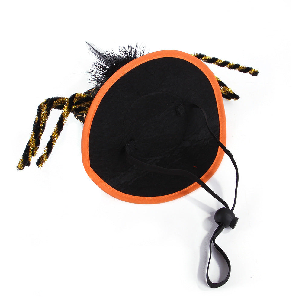 Cloth Dog Costume Halloween Spider Headgear Adjustable 4