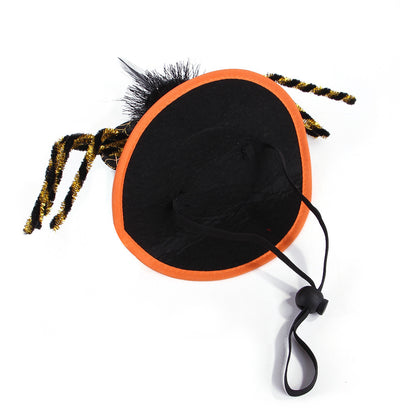 Cloth Dog Costume Halloween Spider Headgear Adjustable 4