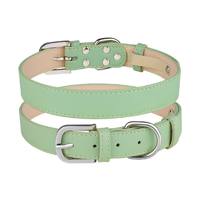 Adjustable PU Microfiber Dog Collar for Medium and Large Dogs 7