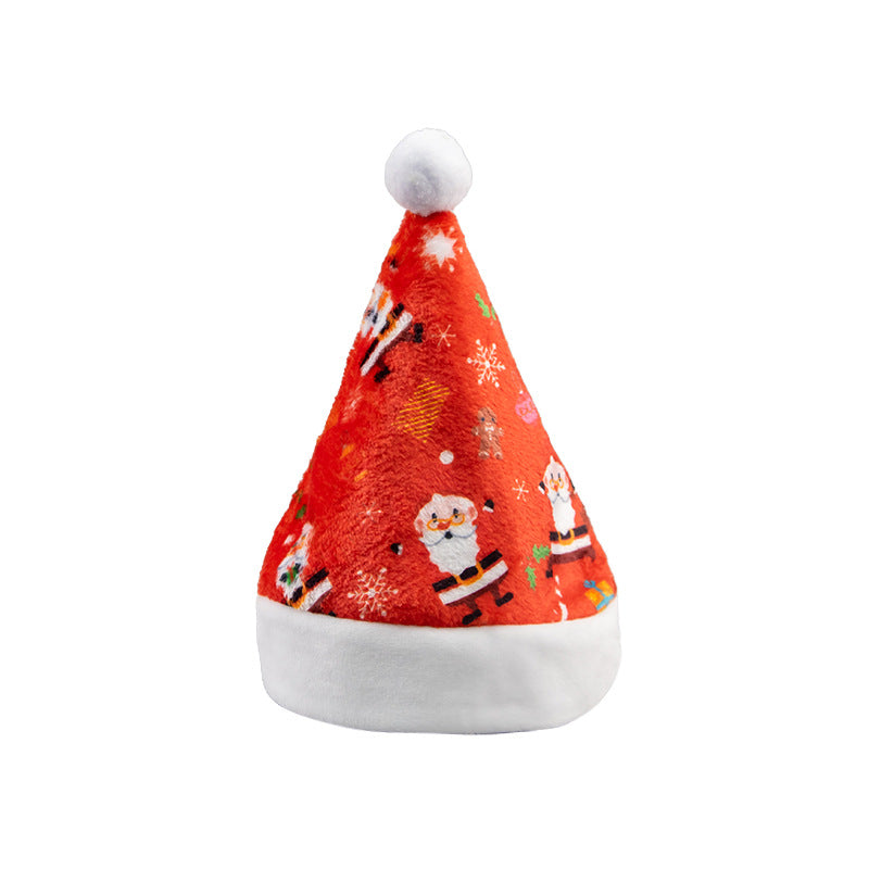 Christmas Dog Hat Soft Plush Holiday Pet Costume 6