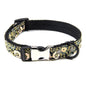 Polyester Floral Dog Collar Adjustable Small Medium Large 7