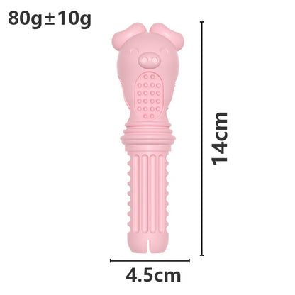 Screwdriver Shape Dog Chew Toy Durable TPR Material