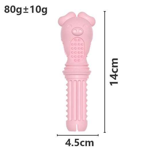 Screwdriver Shape Dog Chew Toy Durable TPR Material