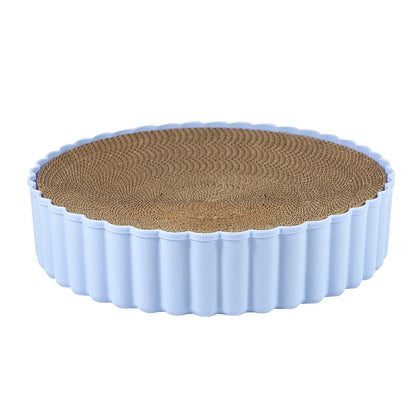 Corrugated Paper Cat Scratch Board Round PP Material S L Sizes 6