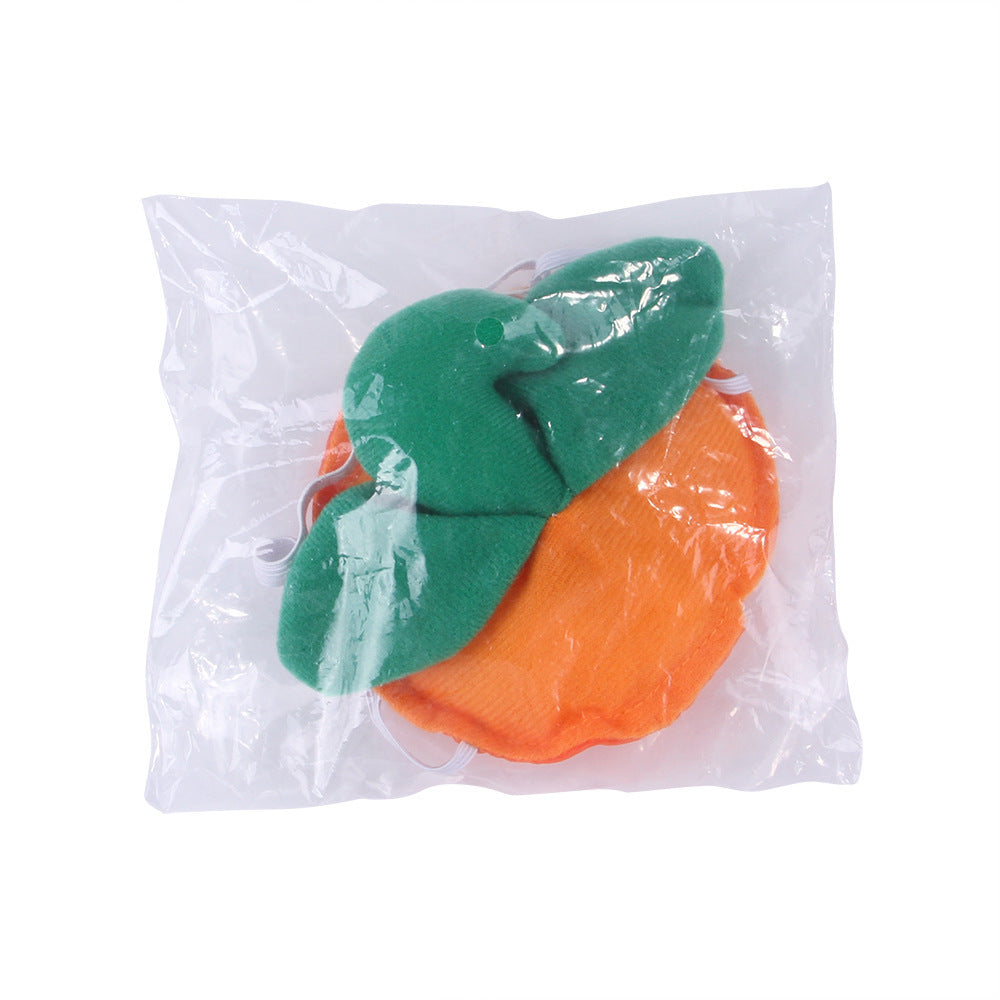Dog Halloween Pumpkin Hat Cloth Costume Accessory 4