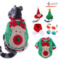 Polyester Dog Holiday Costume Set 6 Pack Christmas Accessories 3
