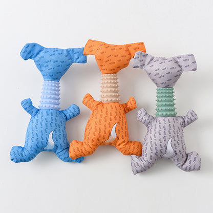 Cartoon Dog Chew Toy Squeaky Durable Oxford Cloth