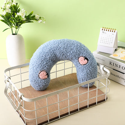 Plush U Shape Dog Pillow Soft Comfortable Pet Cushion 6