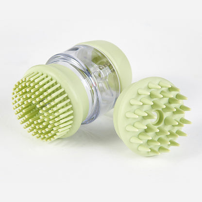 Silicone Dog Bath Brush with Soft Bristles and Handle 7
