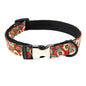 Polyester Floral Dog Collar Adjustable Small Medium Large 6