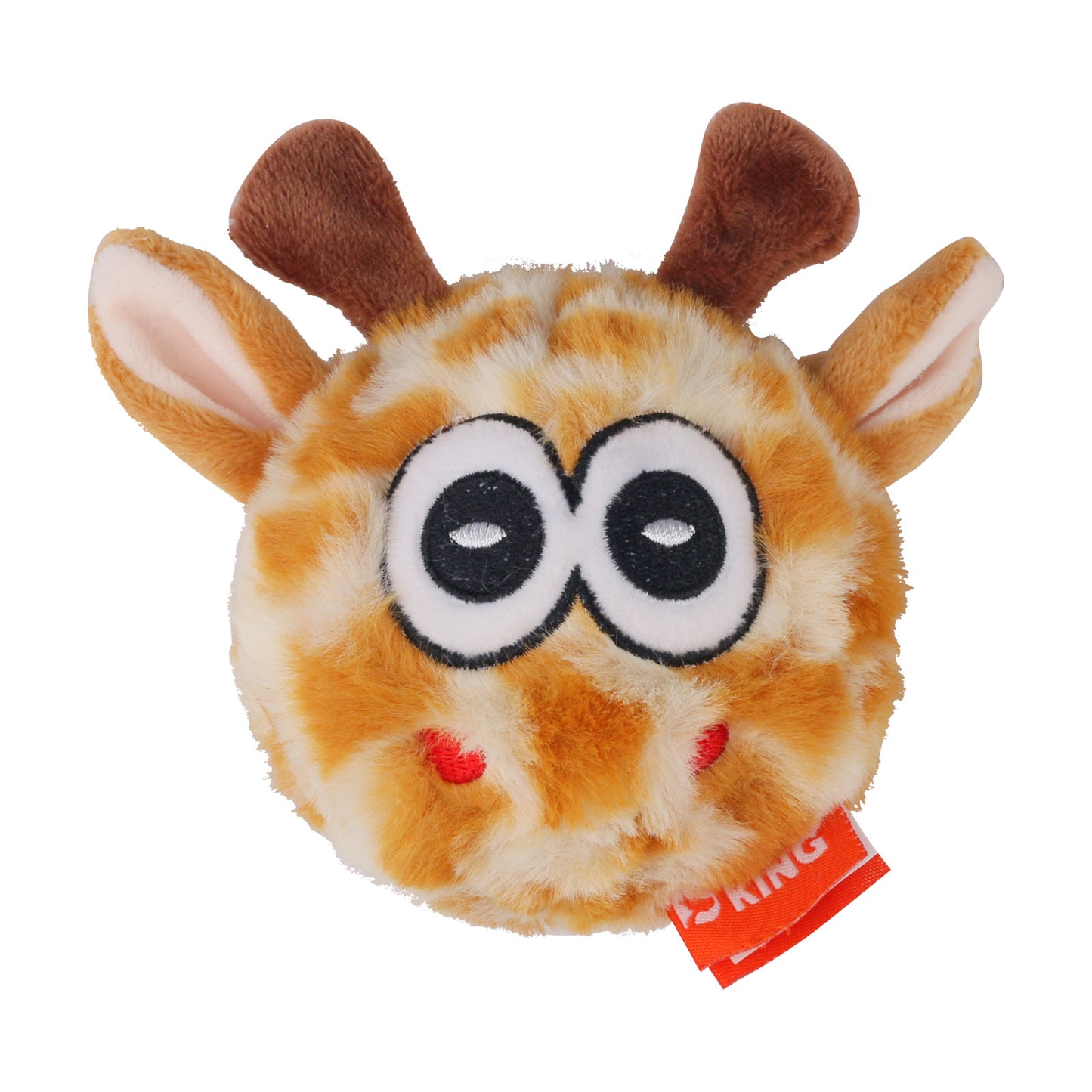 Monster Plush Dog Ball Toy Soft Interactive Squeaky 5
