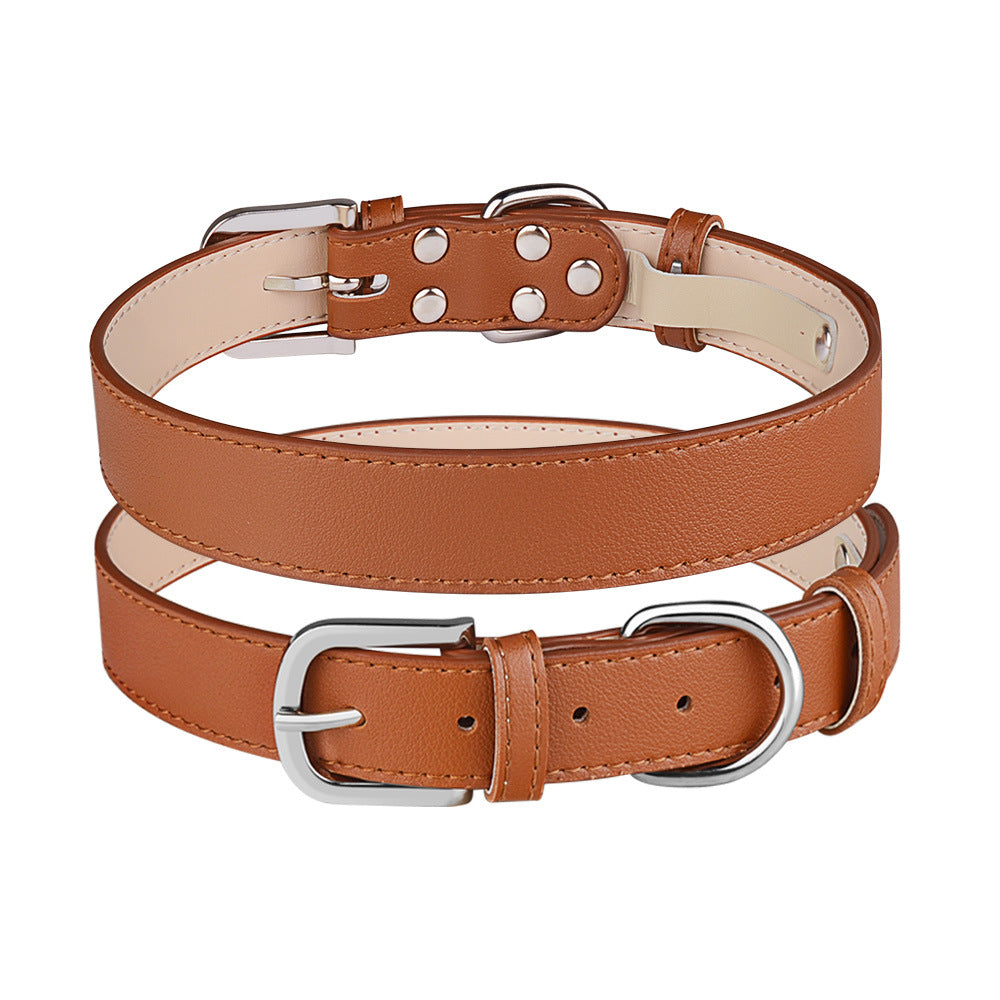 Adjustable PU Microfiber Dog Collar for Medium and Large Dogs 3