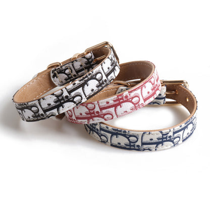 PU Dog Collar Adjustable with Metal Buckle Various Sizes