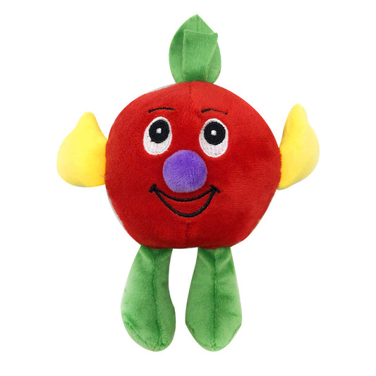 Plush Fruit Dog Toy Soft Squeaky Plush Material