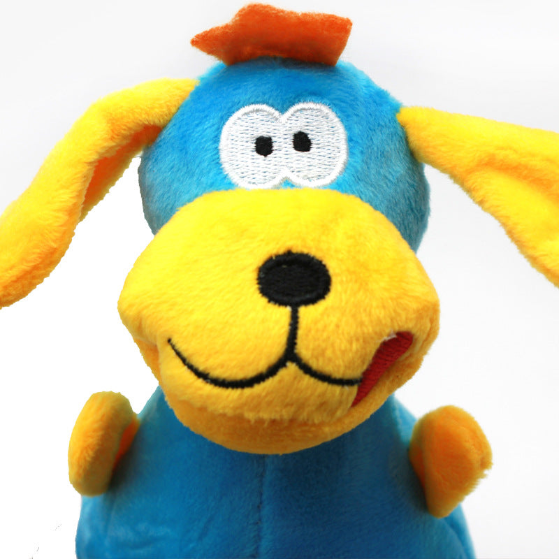 Big Belly Plush Dog Toy Squeaky Soft Interactive 3