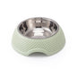 Stainless Steel Dog Bowl with PP Heart Pattern Non Slip 2