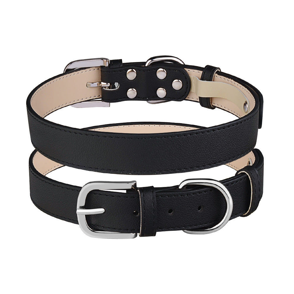 Adjustable PU Microfiber Dog Collar for Medium and Large Dogs 6