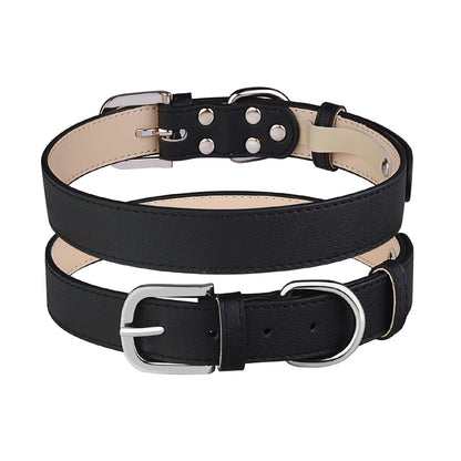 Adjustable PU Microfiber Dog Collar for Medium and Large Dogs 6