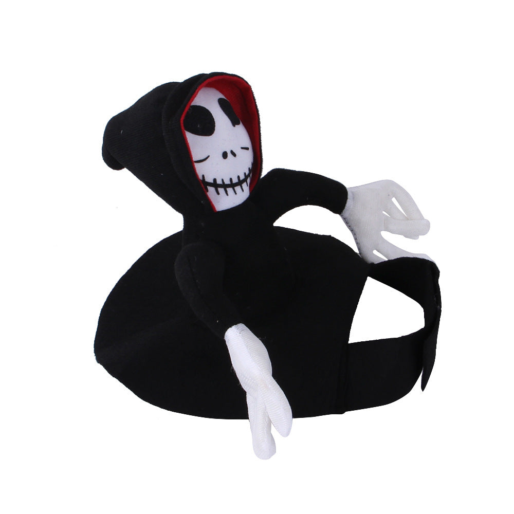 Plush Dog Costume Halloween Ghost Riding Outfit for Dogs 2