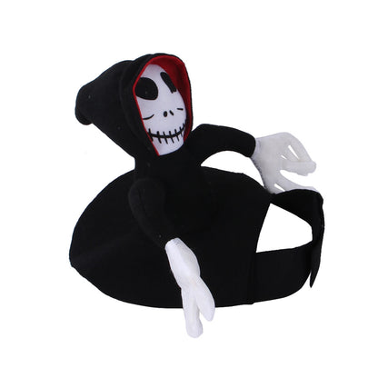 Plush Dog Costume Halloween Ghost Riding Outfit for Dogs 2
