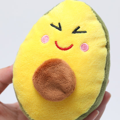 Avocado Plush Dog Toy Sound Molar Chew Soft Squeaky Toy 6