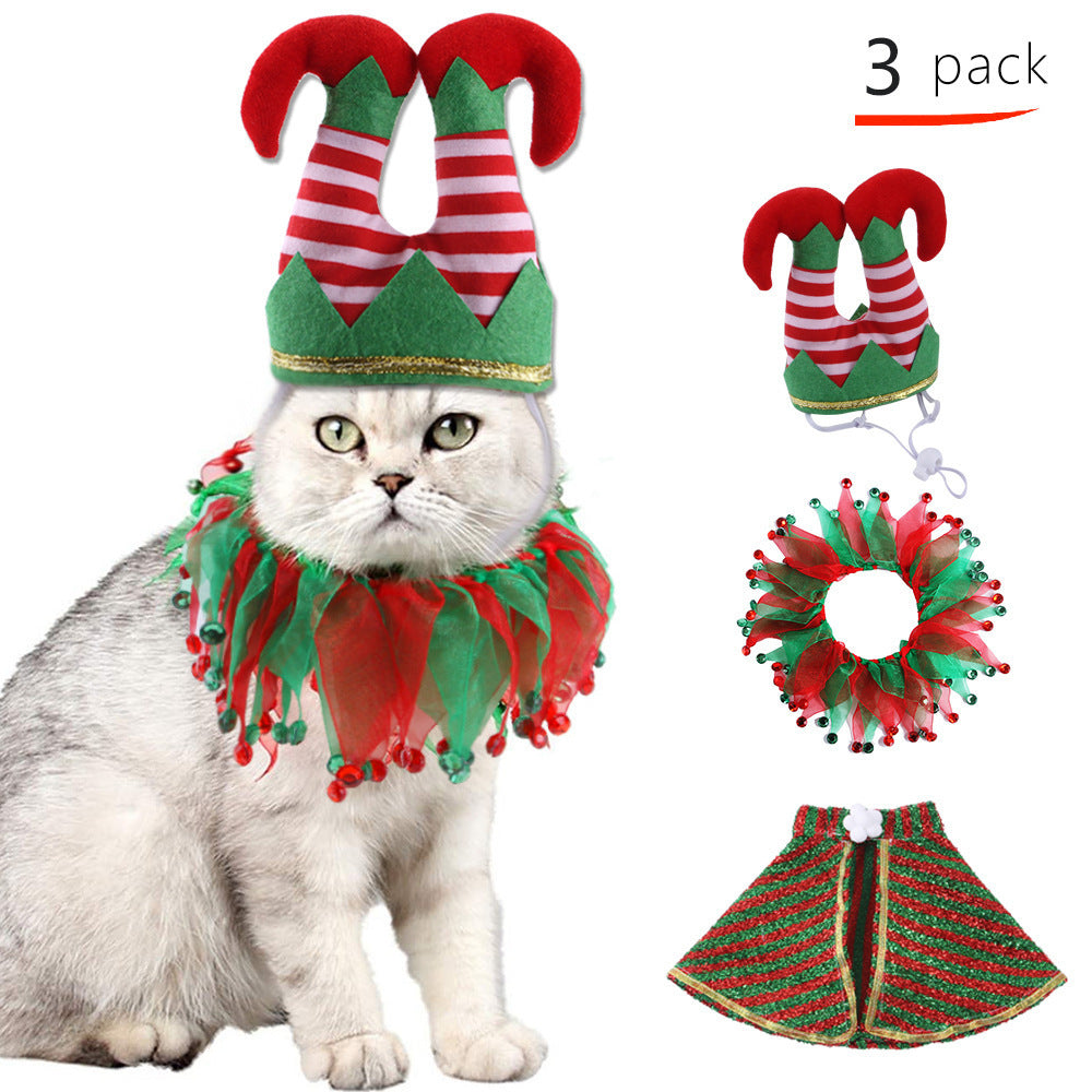 Polyester Dog Holiday Costume Set 6 Pack Christmas Accessories 8