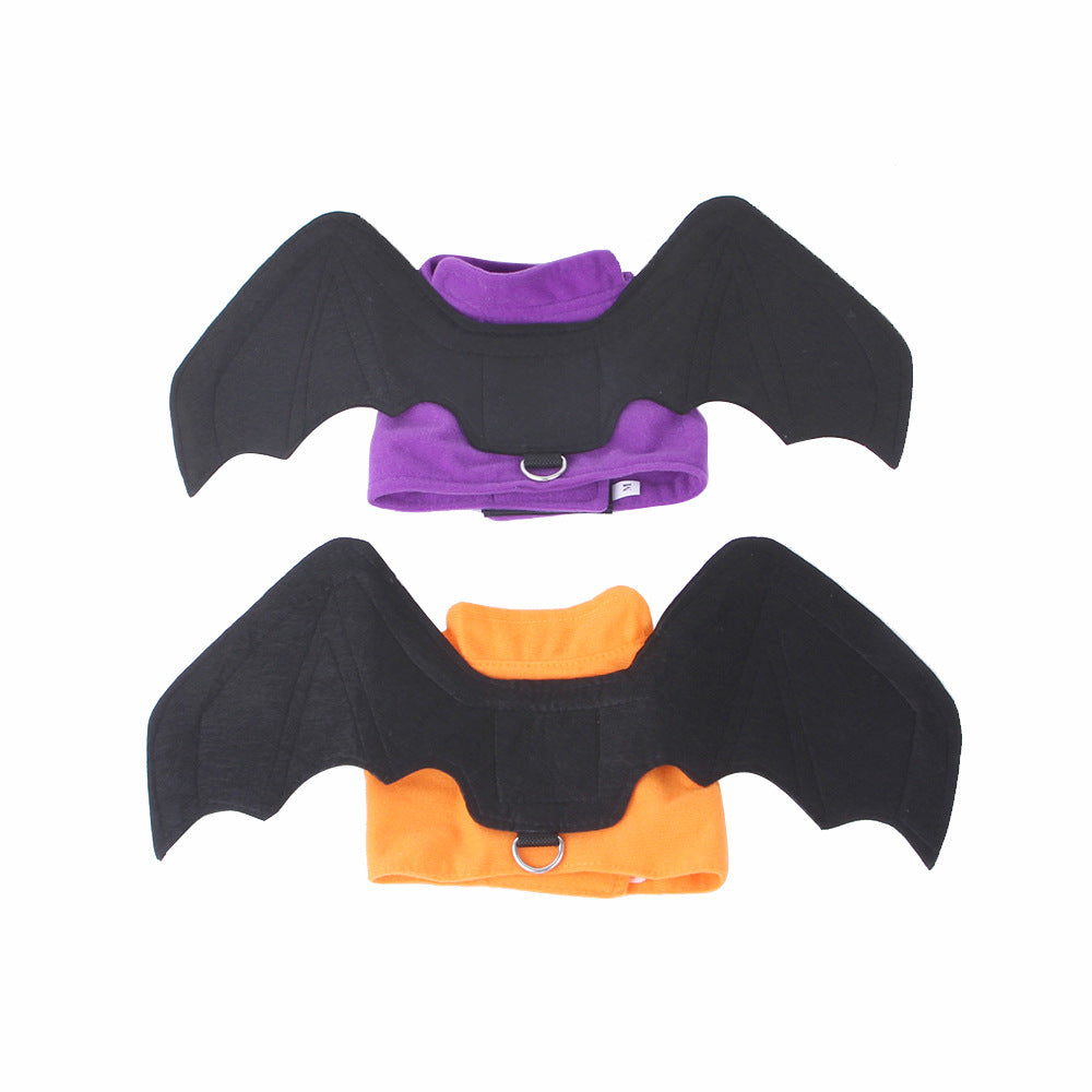 Foldable Bat Halloween Dog Harness for Small Medium Large Dogs 2