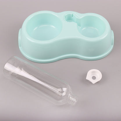 Plastic Dog Water Bottle and Bowl Set 500ml Capacity 2