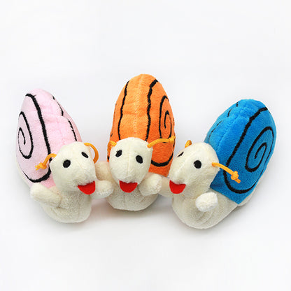 Snail Plush Dog Toy Soft Interactive Chew Toy