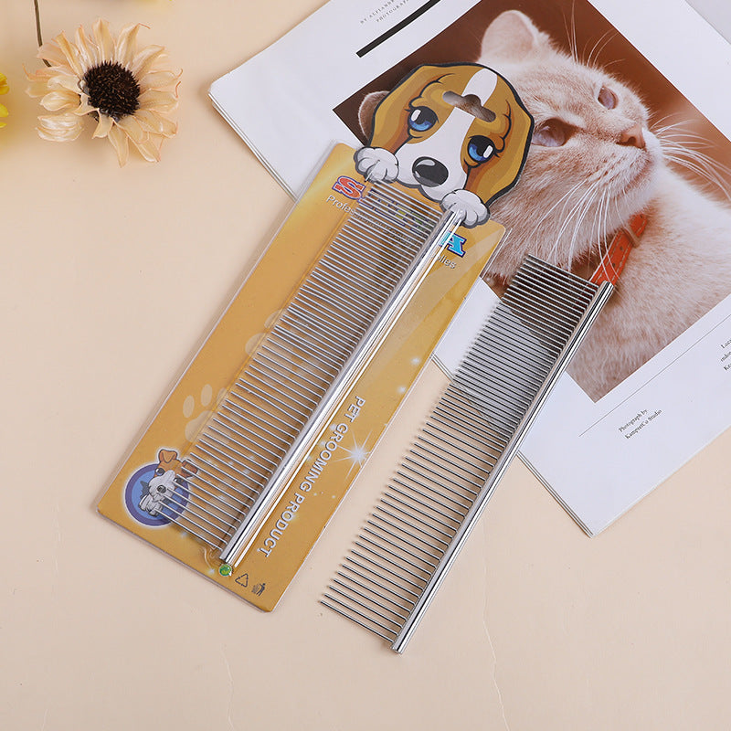 Stainless Steel Dog Comb Grooming Tool Small Medium Large 7