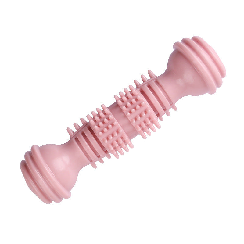 Dumbbell Dog Chew Toy Durable TPR Material 74g Weight 3