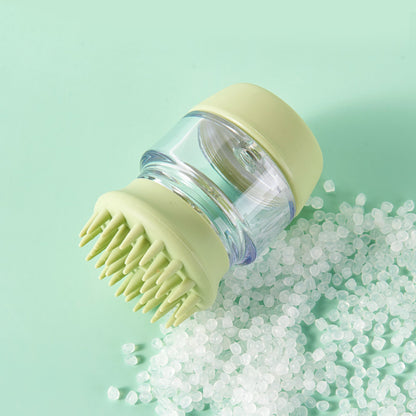 Silicone Dog Bath Brush with Soft Bristles and Handle 3