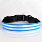 Adjustable Nylon LED Dog Collar Glow in the Dark Light Up 8