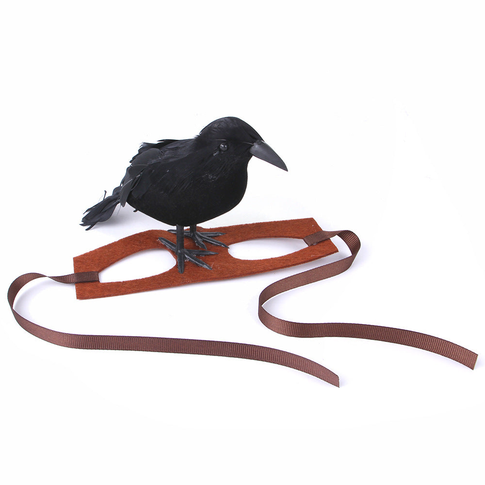Halloween Dog Costume Bird on Head Funny Pet Hat 3