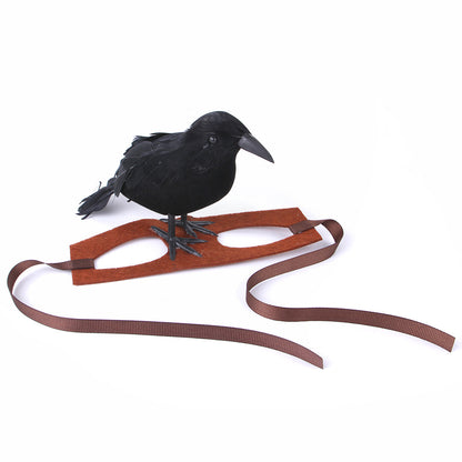 Halloween Dog Costume Bird on Head Funny Pet Hat 3