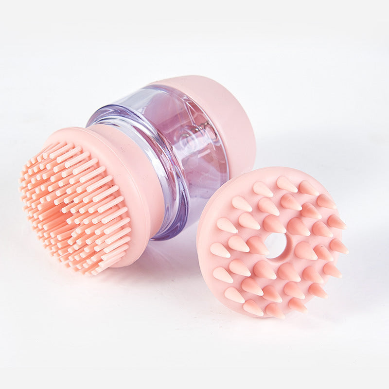 Silicone Dog Bath Brush with Soft Bristles and Handle 6