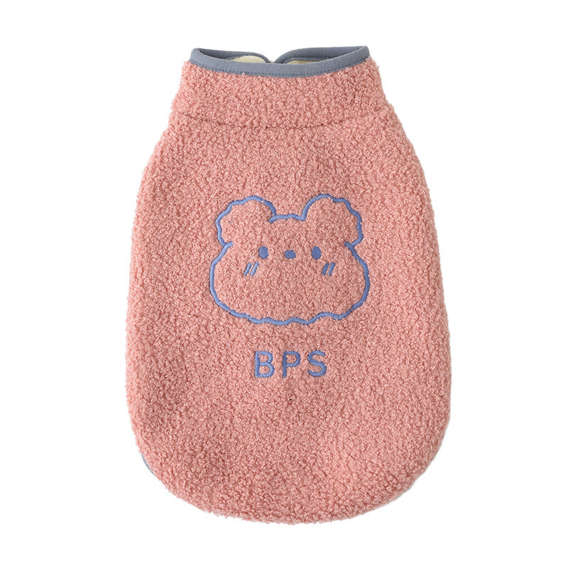 Teddy Plush Dog Vest Warm Cozy Soft Bear Style 3