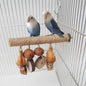 Wooden Parrot Chew Toy Hemp Rope Weaving Stand Stick