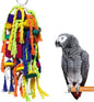 Wooden Parrot Chew Toy Cotton String Hanging Bird Cage Accessory