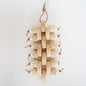 Wooden Corncob Parrot Chew Toy Building Blocks 13x30cm 2