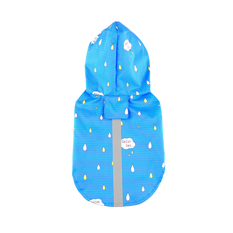 Portable Rainproof Dog Raincoat Polyester Waterproof 3