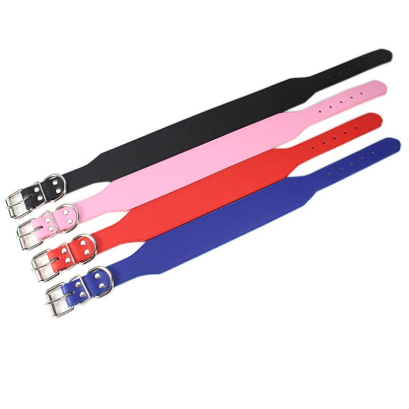 Leather Dog Collar Wide Adjustable Heavy Duty L XL XXL 4