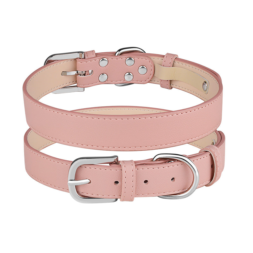 Adjustable PU Microfiber Dog Collar for Medium and Large Dogs 5