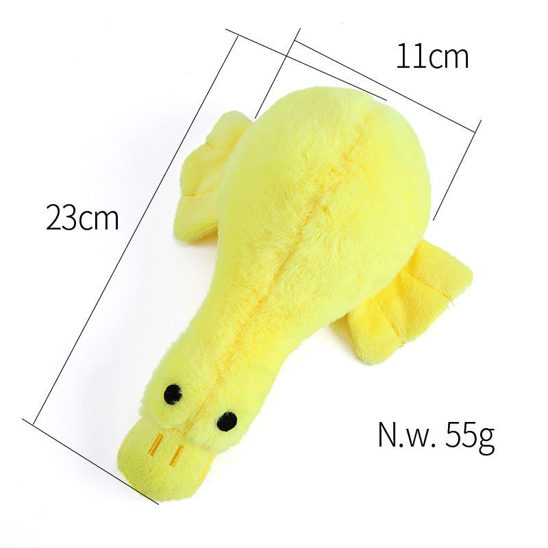 Plush Dog Toy Little Duck Squeaky Soft Stuffed Animal 4