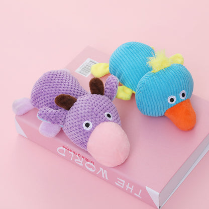 Imitation Duck Plush Dog Toy Soft Squeaky Interactive 4