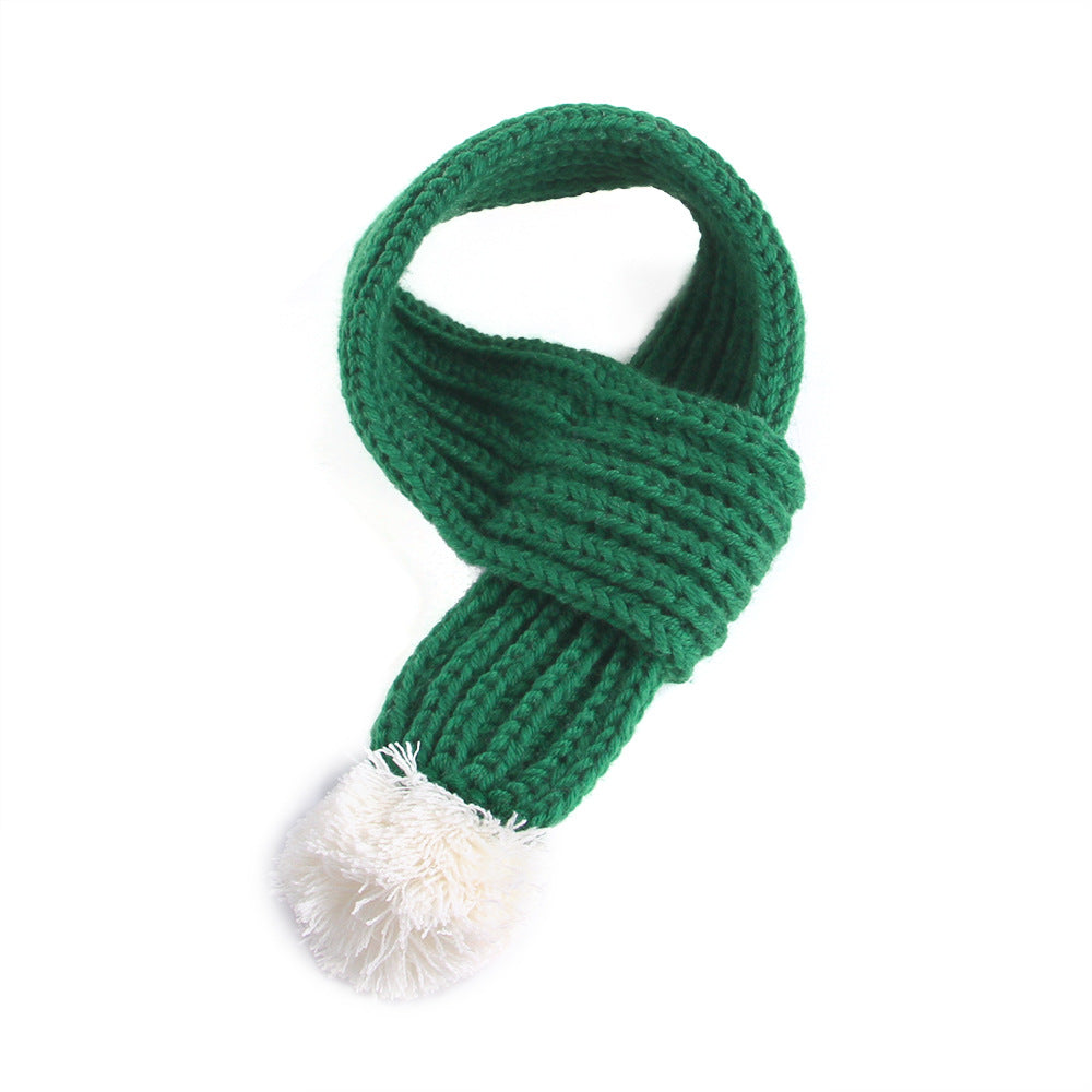 Knitted Dog Scarf Christmas Winter Apparel Soft Cozy 5