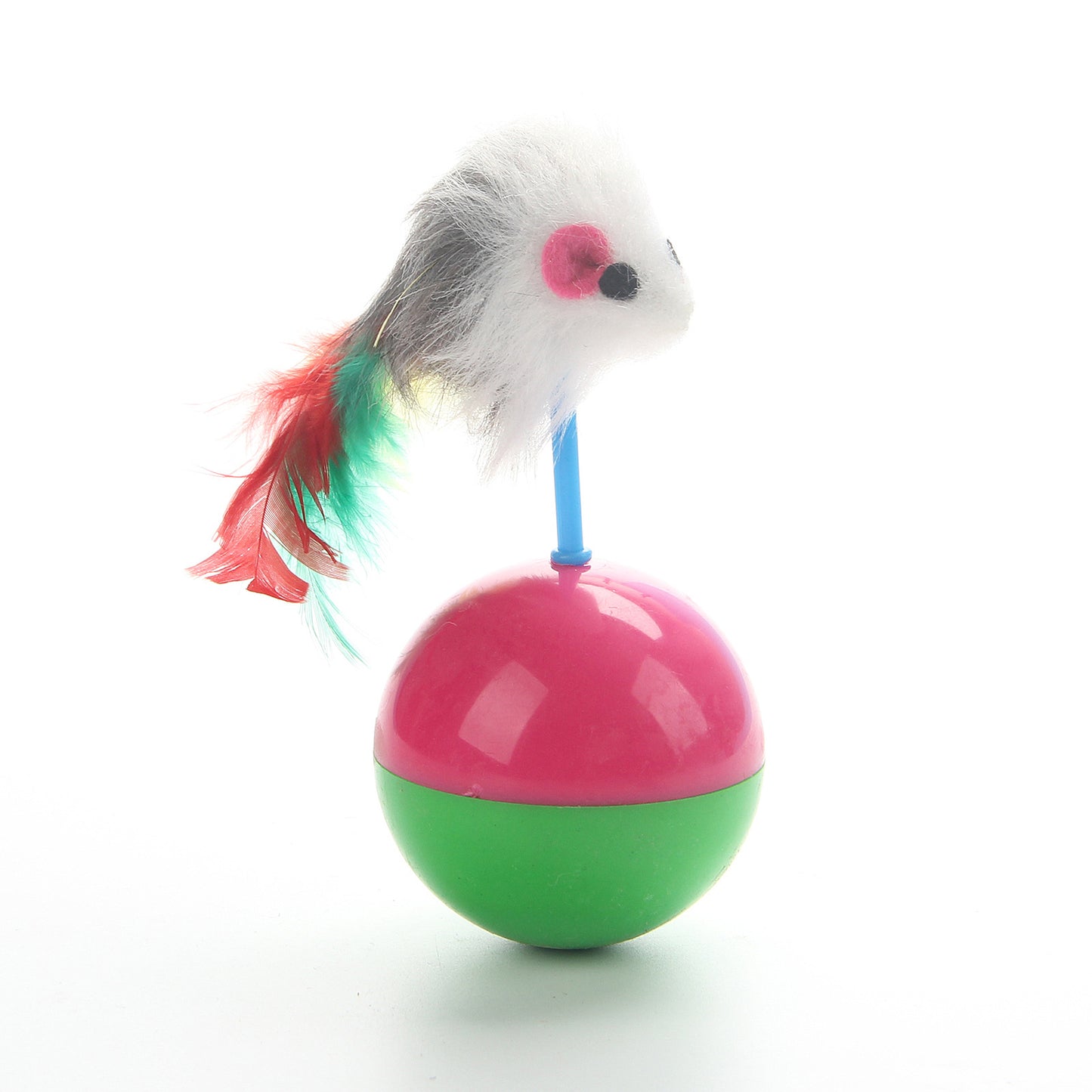 Plush Cat Toy Tumbler Mouse Teasing Ball 12x5cm 5