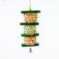 Rattan Parrot Chew Toy Hanging Nibbling String with Paper Scraps
