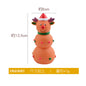 Christmas Vinyl Dog Chew Toy Squeaky Santa Elk Tree