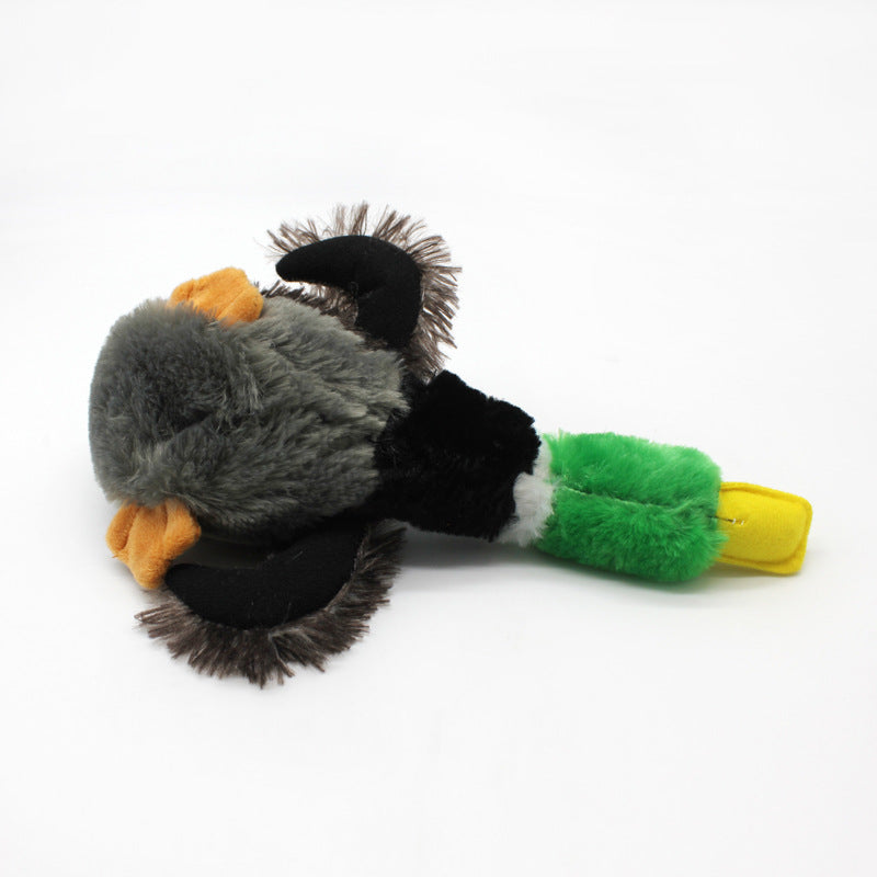 Plush Dog Toy Duck Soft Squeaky Interactive Toy 3